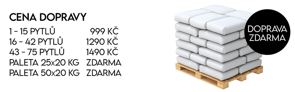 Doprava pro okrasné kameny Black valounky